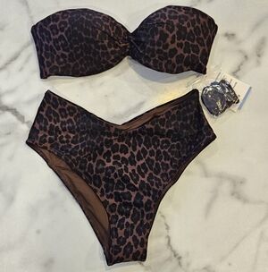 H&M Leopard Print Bikini Set